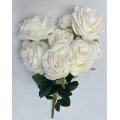 Rose Bouquet White 16" (9)