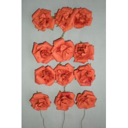 Paper Rose Orange 1" (12)