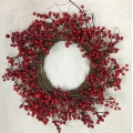Berry Wreath Red 20"