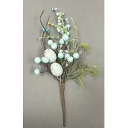 Egg with Berries Pick Blue 10"