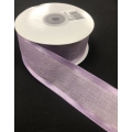 Faux Linen Lavender with Satin Edge 1.5" 25yds.