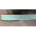 Stripe Ribbon Blue/Ivory 7/8" 25Y.