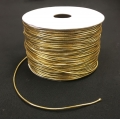 Metallic Elastic Cord Gold 1mm 50y
