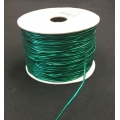 Metallic Elastic Cord Green 1mm 50y