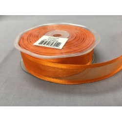 Organza with Wired Satin Edge Orange 1" 25y