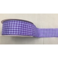 Gingham Wired Purple 1.5" 25yds.