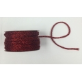 Metallic Cord Red 5mm 25y.