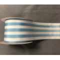 Stripe Ribbon Blue/White 2" 10y.