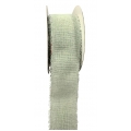 Cotton Ribbon Grey Fringed Edge 1.5" 10y