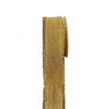 Golden/Fringed Edge Wired Ribbon 1.5" 10y